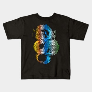 Japanese Dragon Vintage Demon Retro 102 Kids T-Shirt